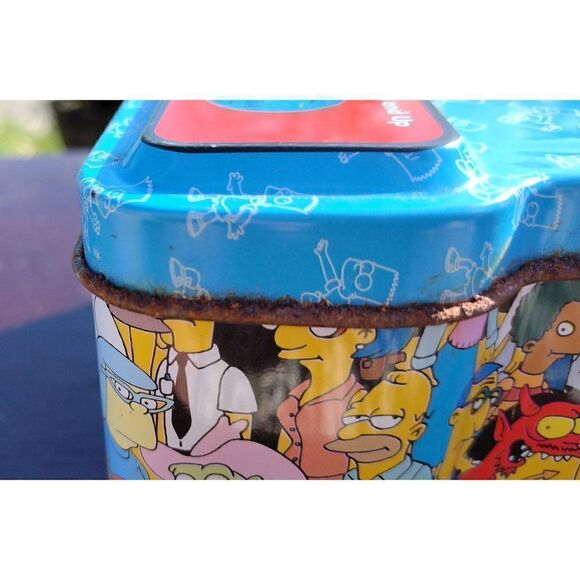 Simpsons Barts Trivia Game 2001 42972 20th Century Fox Tin Complete Game - Picture 8 of 8